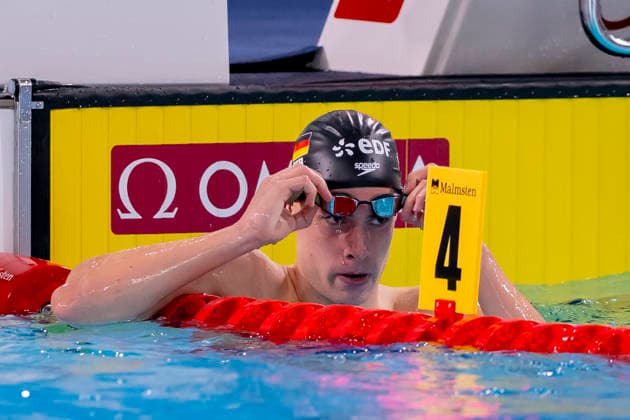 France, Paris, Centre Aquatique Olympique Metropole du Grand Paris, 10.08.2026, European Aquatics Championships Artistic Swimming, Day 11, Morning Session, Cedric Buessing of Germany, Photo by Eibner Pressefoto Tino Henschel European Aquatics Championships Artistic Swimming, Day 11, Morning Session Paris Copyright: xEibnerxPressefotox