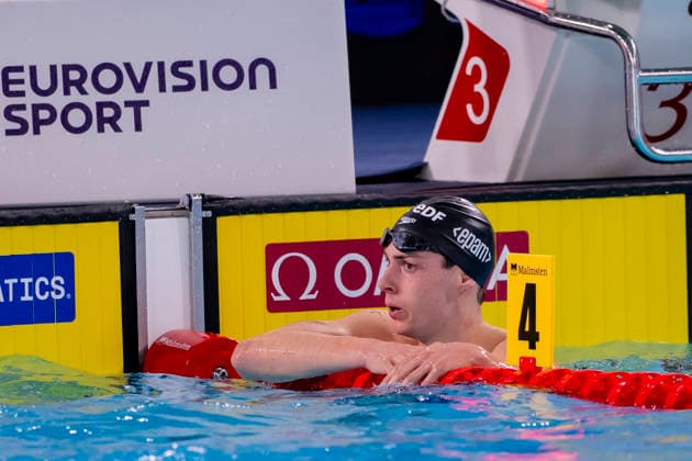 France, Paris, Centre Aquatique Olympique Metropole du Grand Paris, 10.08.2026, European Aquatics Championships Artistic Swimming, Day 11, Morning Session, Cedric Buessing of Germany, Photo by Eibner Pressefoto Tino Henschel European Aquatics Championships Artistic Swimming, Day 11, Morning Session Paris Copyright: xEibnerxPressefotox