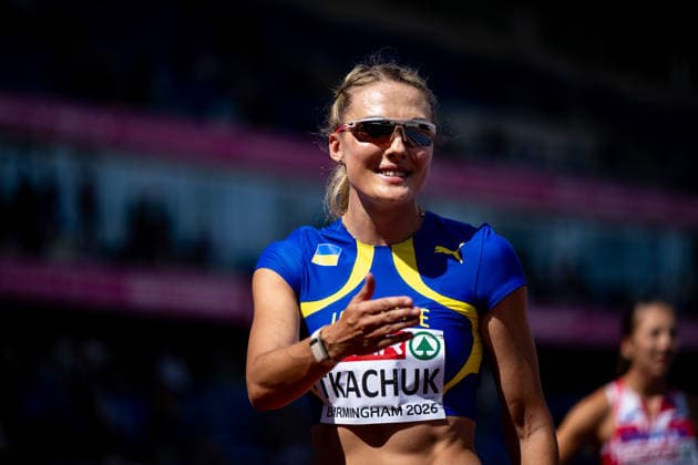 10.08.2026, GBR, Leichtathletik, Europameisterschaft 2026, Morgensession Tag 1, Birmingham Viktoriya Tkachuk ( Ukraine ), 400 Meter Hürden Damen, Vorlauf Birmingham Alexander Stadium England Großbritannien Copyright: xNordphoto Memmlerx