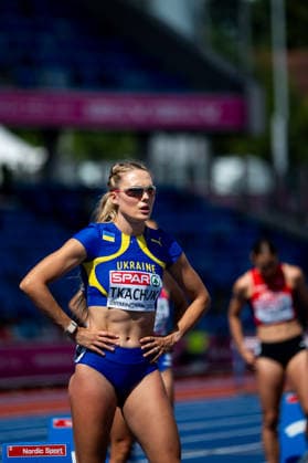 10.08.2026, GBR, Leichtathletik, Europameisterschaft 2026, Morgensession Tag 1, Birmingham Viktoriya Tkachuk ( Ukraine ), 400 Meter Hürden Damen, Vorlauf Birmingham Alexander Stadium England Großbritannien Copyright: xNordphoto Memmlerx