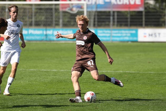 Fußball I Herren I Saison 2026 2027 I Regionalliga Nord I 2.Spieltag I FC St.Pauli II - Bremer SV I 09.08.2026 Marwin Schmitz (42, FC St.Pauli II) Copyright: xLobeca RalfxHomburgx