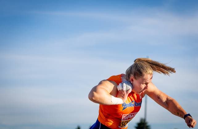 BIRMINGHAM - Jessica Schilder during the shot put final at the European Athletics Championships. It is the first time the European Championships are being held in Great Britain. IRIS VAN DEN BROEK ANP xVIxANPxSportx xxANPxIVx 565233203 originalFilename: 565233203.jpg