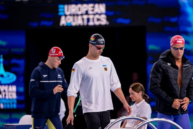 France, Paris, Centre Aquatique Olympique Metropole du Grand Paris, 10.08.2026, European Aquatics Championships Artistic Swimming, Day 11, Morning Session, Luca Nik Armbruster, SG Neukoelln Berlin, Germany, Photo by Eibner Pressefoto Tino Henschel European Aquatics Championships Artistic Swimming, Day 11, Morning Session Paris Copyright: xEibnerxPressefotox
