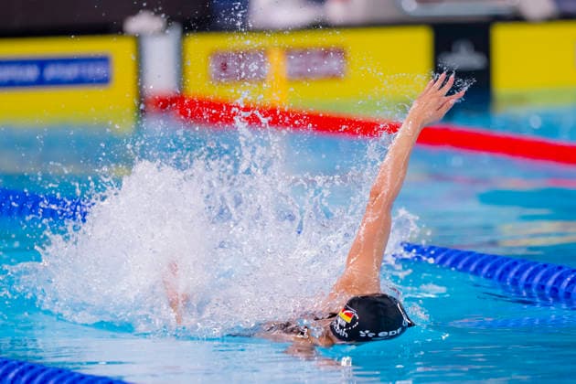 France, Paris, Centre Aquatique Olympique Metropole du Grand Paris, 10.08.2026, European Aquatics Championships Artistic Swimming, Day 11, Morning Session, Linda Roth, SC Magdeburg, Germany, Photo by Eibner Pressefoto Tino Henschel European Aquatics Championships Artistic Swimming, Day 11, Morning Session Paris Copyright: xEibnerxPressefotox