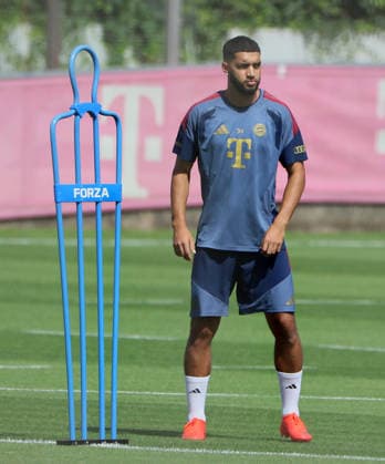10.08.2026, FC Bayern Training , Saebenerstrasse Muenchen, Fussball, im Bild: Ismael Saibari (FC Bayern Muenchen)