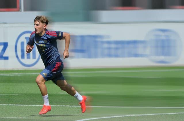 10.08.2026, FC Bayern Training , Saebenerstrasse Muenchen, Fussball, im Bild: Lennart Karl (FC Bayern Muenchen)