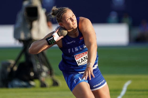 Birmingham , Leichtathletik, Athletics, Track and Field, EAA, Leichtathletik EM Birmingham 2026 European Championships birmingham 2026 , 10.08-17.08.2026, Alexander Stadium Birmingham, Grossbritannien , Kugelstossen Frauen, Finale Shot Put Women, Final, Emily Kangas Copyright Gladys Chai von der Laage