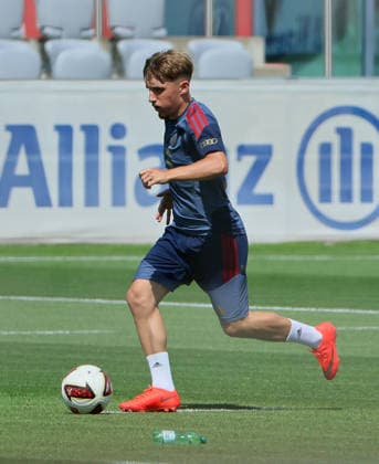 10.08.2026, FC Bayern Training , Saebenerstrasse Muenchen, Fussball, im Bild: Lennart Karl (FC Bayern Muenchen)