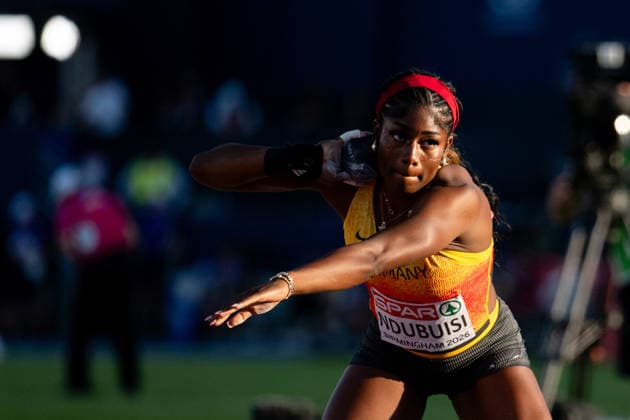 10.08.2026, GBR, Leichtathletik, Europameisterschaft 2026, Abendsession Tag 1, Birmingham Nina Chioma Ndubuisi ( Deutschland ), Kugelstoßen Damen, Finale, Birmingham Alexander Stadium England Großbritannien Copyright: xNordphoto Memmlerx