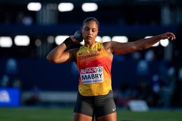 10.08.2026, GBR, Leichtathletik, Europameisterschaft 2026, Abendsession Tag 1, Birmingham Yemisi Mabry ( Deutschland ), Kugelstoßen Damen, Finale, Birmingham Alexander Stadium England Großbritannien Copyright: xNordphoto Memmlerx