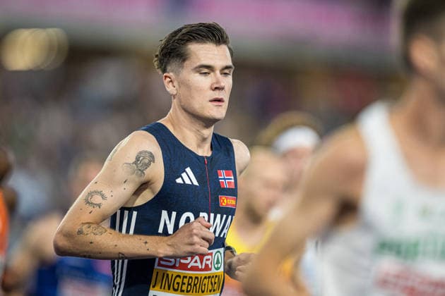 260810 Jakob Ingebritsen of Norway competes in men s 5000 meter during day 1 of the 2026 European Athletics Championships on August 10, 2026 in Birmingham. Photo: Maxim Thore BILDBYRAN kod MT MT1064 friidrott athletics friidrett friidrotts-em em friidretts-em 2026 european athletics championships 1 bbeng norge Copyright: MAXIMxTHORE BB260810MT135