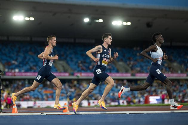 260810 Filip Mangen Ingebrigtsen of Norway and Jakob Asserson Ingebrigtsen of Norway compete in men s 5000 meter during day 1 of the 2026 European Athletics Championships on August 10, 2026 in Birmingham. Photo: Maxim Thore BILDBYRAN kod MT MT1064 friidrott athletics friidrett friidrotts-em em friidretts-em 2026 european athletics championships 1 bbeng norge Copyright: MAXIMxTHORE BB260810MT144