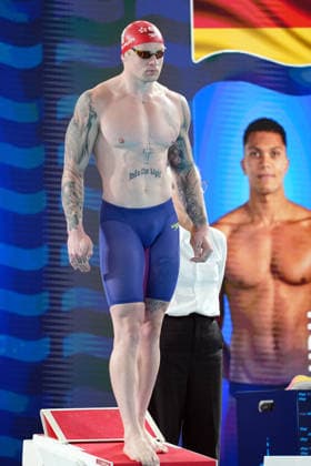 Adam Peaty from GB at the Swimming European Aquatics Championships Paris 2026, Paris, August 10, 2026 .  Copyright: xGianxMattiaxD Alberto LaPressex