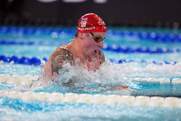 Adam Peaty from GB at the Swimming European Aquatics Championships Paris 2026, Paris, August 10, 2026 .  Copyright: xGianxMattiaxD Alberto LaPressex