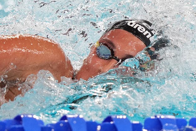 Italy™team during Women™s 4x200m Freestyle Final at the Swimming European Aquatics Championships Paris 2026, Paris, August 10, 2026  Copyright: xSpada LaPressex