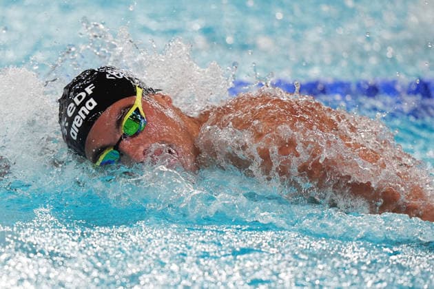 Italy™team during Men™s 4x200m Freestyle Final at the Swimming European Aquatics Championships Paris 2026, Paris, August 10, 2026  Copyright: xSpada LaPressex