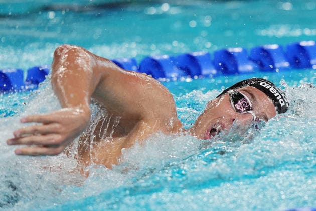 Italy™team during Men™s 4x200m Freestyle Final at the Swimming European Aquatics Championships Paris 2026, Paris, August 10, 2026  Copyright: xSpada LaPressex