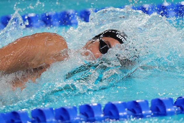 Italy™team during Men™s 4x200m Freestyle Final at the Swimming European Aquatics Championships Paris 2026, Paris, August 10, 2026  Copyright: xSpada LaPressex