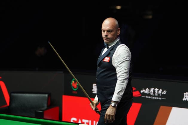 TAIYUAN, CHINA - AUGUST 11: Stuart Bingham of England reacts in the first round match against John Higgins of Scotland on day 4 of the 2026 World Snooker Tour China Open at Taiyuan Binhe Sports Center on August 11, 2026 in Taiyuan, Shanxi Province of China.  Copyright: xTaixChengzhex 111659329888