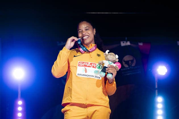 Yemisi Mabry (MTG Mannheim, Kugelstossen Frauen), GBR, Leichtathletik, Athletics, European Athletics Championships 2026, Leichtathletik Europameisterschaft 2026, Birmingham 2026, 09.08.2026, GBR, Leichtathletik, Athletics, European Athletics Championships 2026, Leichtathletik Europameisterschaft 2026, Birmingham 2026, 09.08.2026 Birmingham Copyright: xStefanxMayerx EP_SMR
