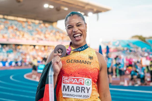 Yemisi Mabry (MTG Mannheim, Kugelstossen Frauen), GBR, Leichtathletik, Athletics, European Athletics Championships 2026, Leichtathletik Europameisterschaft 2026, Birmingham 2026, 09.08.2026, GBR, Leichtathletik, Athletics, European Athletics Championships 2026, Leichtathletik Europameisterschaft 2026, Birmingham 2026, 09.08.2026 Birmingham Copyright: xStefanxMayerx EP_SMR