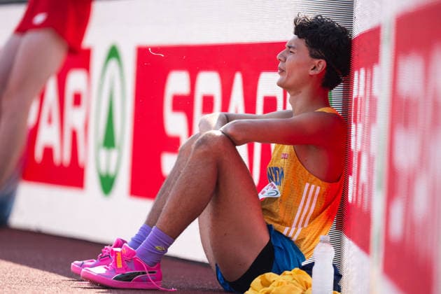 260811 Melwin Lycke Holm of Sweden competes in men s high jump qualification during day 2 of the 2026 European Athletics Championships on August 11, 2026 in Birmingham. Photo: Mathias Bergeld BILDBYRAN kod MB MT1065 friidrott athletics friidrett friidrotts-em em friidretts-em 2026 european athletics championships 2 bbeng hoydehopp high jump hoyde höjdhopp sverige depp Copyright: MATHIASxBERGELD BB260811MB007