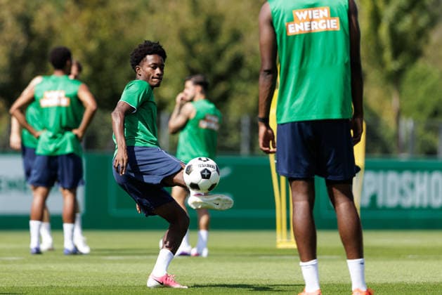 SOCCER - UEFA ECL, Rapid vs Paide VIENNA,AUSTRIA,11.AUG.26 - SOCCER - UEFA Conference League, qualification, SK Rapid Wien vs Paide Linnameeskond, preview, training Rapid. Image shows Moulaye Haidara (Rapid).  GEPAxpictures xArminxRauthner