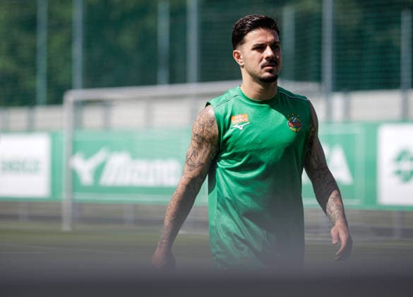 SOCCER - UEFA ECL, Rapid vs Paide VIENNA,AUSTRIA,11.AUG.26 - SOCCER - UEFA Conference League, qualification, SK Rapid Wien vs Paide Linnameeskond, preview, training Rapid. Image shows Marco Tilio (Rapid).  GEPAxpictures xArminxRauthner