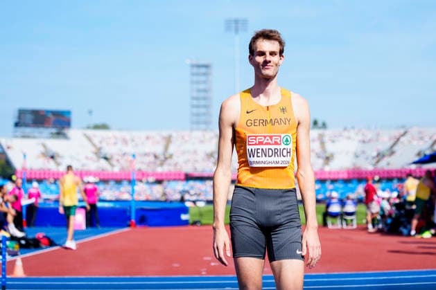 BIRMINGHAM, GREAT BRITAIN - AUGUST 11, 2026 : Falk WENDRICH (GER Germany) competing in the high jump qualification during the European Athletics Championships at Alexander Stadium on August 11, 2026 in Birmingham, Great Britain. Nordrhein-Westfalen Great Britain Copyright: xLeahxKohringx