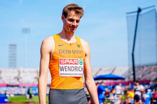 BIRMINGHAM, GREAT BRITAIN - AUGUST 11, 2026 : Falk WENDRICH (GER Germany) competing in the high jump qualification during the European Athletics Championships at Alexander Stadium on August 11, 2026 in Birmingham, Great Britain. Nordrhein-Westfalen Great Britain Copyright: xLeahxKohringx