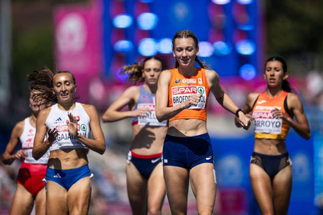 260811 Femke Broeders-Bol of Netherlands after competing in women™s 800 meter qualification during day 2 of the 2026 European Athletics Championships on August 11, 2026 in Birmingham. Photo: Mathias Bergeld BILDBYRAN kod MB MT1065 friidrott athletics friidrett friidrotts-em em friidretts-em 2026 european athletics championships 2 bbeng Copyright: MATHIASxBERGELD BB260811MB053