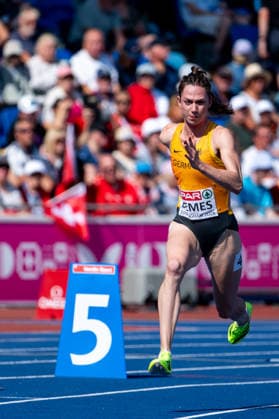 11.08.2026, GBR, Leichtathletik, Europameisterschaft 2026, Morgensession Tag 2, Birmingham Eileen Demes ( Deutschland ), 400 Meter Hürden Damen, Halbfinale Birmingham Alexander Stadium England Großbritannien Copyright: xNordphoto Memmlerx