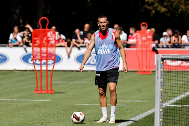 Fußballspieler Said El Mala (Mittelfeld) beim öffentlichen Training des 1. FC Köln am Geißbockheim. Köln, 11.08.2026 (DFL DFB REGULATIONS PROHIBIT ANY USE OF PHOTOGRAPHS as IMAGE SEQUENCES and or QUASI-VIDEO) NRW Deutschland Copyright: xChristophxHardtx
