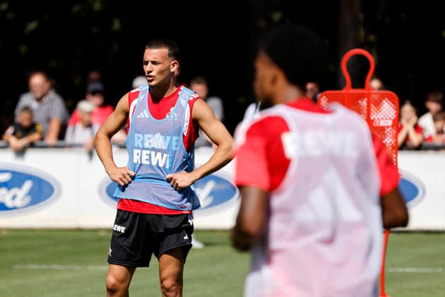 Fußballspieler Said El Mala (Mittelfeld) beim öffentlichen Training des 1. FC Köln am Geißbockheim. Köln, 11.08.2026 (DFL DFB REGULATIONS PROHIBIT ANY USE OF PHOTOGRAPHS as IMAGE SEQUENCES and or QUASI-VIDEO) NRW Deutschland Copyright: xChristophxHardtx