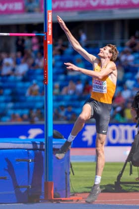 BIRMINGHAM, GREAT BRITAIN - AUGUST 11, 2026 : Falk WENDRICH (GER Germany) competing in the high jump qualification during the European Athletics Championships at Alexander Stadium on August 11, 2026 in Birmingham, Great Britain. Nordrhein-Westfalen Great Britain Copyright: xLeahxKohringx