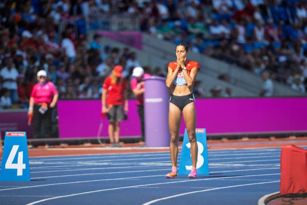 BIRMINGHAM, UNITED KINGDOM - AUGUST 11: Audrey Werro of Switzerland competes in the Women s 800m during the European Athletics Championships at Alexander Stadium on August 11, 2026 in Birmingham, United Kingdom. England United Kingdom Copyright: xBEAUTIFULxSPORTS TobiasxLacknerx