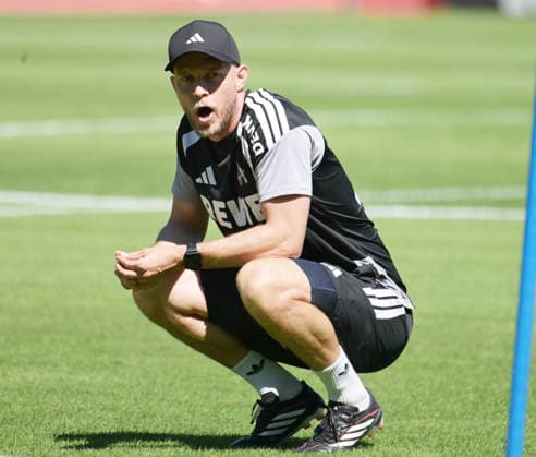 11.08.2026, xophax, Fussball 1.Bundesliga, 1.FC Koeln Training am Geissbockheim des 1.FC Köln. Platz 1. Trainer Rene Wagner ( 1.FC Köln ) Köln