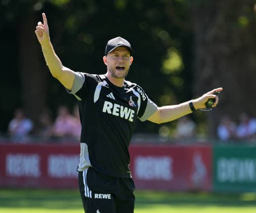 11.08.2026, xophax, Fussball 1.Bundesliga, 1.FC Koeln Training am Geissbockheim des 1.FC Köln. Platz 1. Trainer Rene Wagner ( 1.FC Köln ) Köln