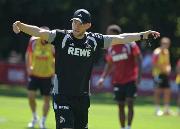 11.08.2026, xophax, Fussball 1.Bundesliga, 1.FC Koeln Training am Geissbockheim des 1.FC Köln. Platz 1. Trainer Rene Wagner ( 1.FC Köln ) Köln
