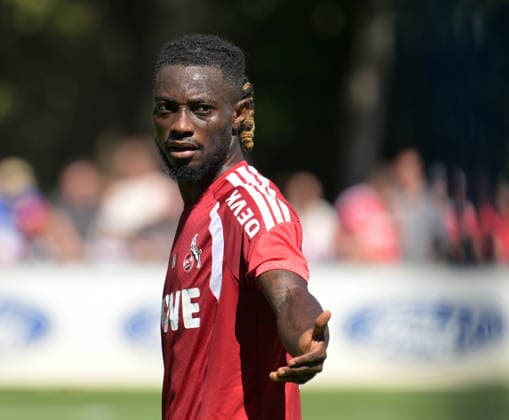 11.08.2026, xophax, Fussball 1.Bundesliga, 1.FC Koeln Training am Geissbockheim des 1.FC Köln. Platz 1. Gideon Mensah ( 1.FC Köln ) Köln