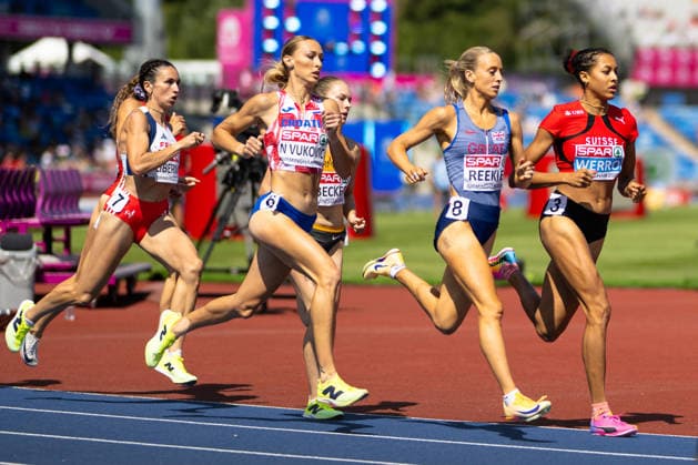 BIRMINGHAM, UNITED KINGDOM - AUGUST 11: Audrey Werro of Switzerland competes in the Women s 800m during the European Athletics Championships at Alexander Stadium on August 11, 2026 in Birmingham, United Kingdom. England United Kingdom Copyright: xBEAUTIFULxSPORTS TobiasxLacknerx