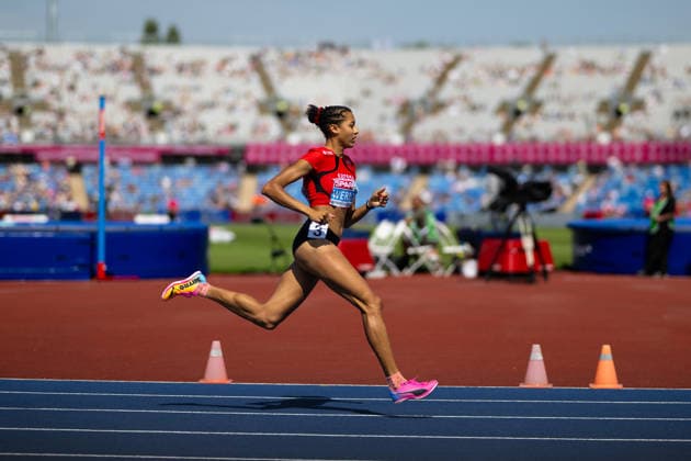 BIRMINGHAM, UNITED KINGDOM - AUGUST 11: Audrey Werro of Switzerland competes in the Women s 800m during the European Athletics Championships at Alexander Stadium on August 11, 2026 in Birmingham, United Kingdom. England United Kingdom Copyright: xBEAUTIFULxSPORTS TobiasxLacknerx