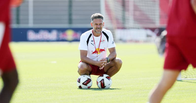 RB Leipzig Ð Training Bundesliga Leipzig, 11.08.2026, Red Bull Akademie, Fussball, 1.Bundesliga, RB Leipzig , Training , Im Bild: Trainer Martin Demichelis , Nur zur redaktionellen Nutzung. Only editorial use. ,