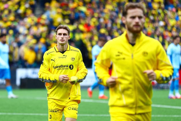 Soccer, Champions League 2025–2026 Bodo Glimt Union Saint Gilloise Bodo 20260811 Fredrik Sjovold during the Champions League qualifying match between Bodo Glimt and Union Saint Gilloise at Aspmyra Stadium Photo: Mats Torbergsen, NTB Bodo, Norway EDITORIAL USE ONLY; RESTRICTED USE FOR BETTING COMPANIES  Copyright: xMatsxTorbergsenx xNTBx