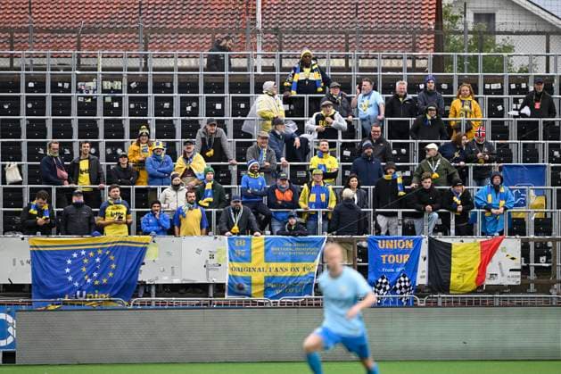 Bodo Glimt v Royale Union Saint-Gilloise - UEFA Champions League BODO, NORWAY - AUGUST 11 : Supporters and fans of Union Saint-Gilloise pictured during the UEFA Champions League 2026 27 third qualifying round second leg between Bodo Glimt and Royale Union Saint-Gilloise on August 11, 2026 in Bodo, Norway, 11 08 2026 Bodo Norway  Copyright: xNicoxVereeckenx