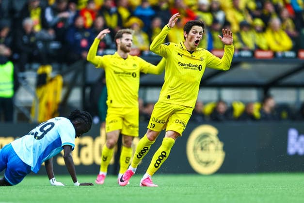 Soccer, Champions League 2025–2026 Bodo Glimt vs. Union Saint-Gilloise Bodo 20260811 Submitted by Sondre Brunstad Fet during the Champions League qualifying match between Bodo Glimt and Union Saint-Gilloise at Aspmyra Stadium Photo by Mats Torbergsen, NTB, Bodo, Norway EDITORIAL USE ONLY RESTRICTED USE FOR BETTING COMPANIES  Copyright: xMatsxTorbergsenx xNTBx