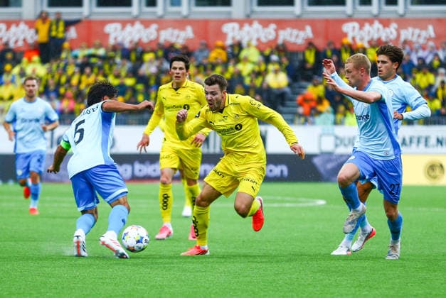 Soccer, Champions League 2025–2026 Bodo Glimt Union Saint Gilloise Bodo 20260811 Fredrik Andre Bjorkan during the Champions League qualifying match between Bodo Glimt and Union Saint Gilloise at Aspmyra Stadium Photo: Mats Torbergsen, NTB Bodo, Norway EDITORIAL USE ONLY; RESTRICTED USE FOR BETTING COMPANIES  Copyright: xMatsxTorbergsenx xNTBx