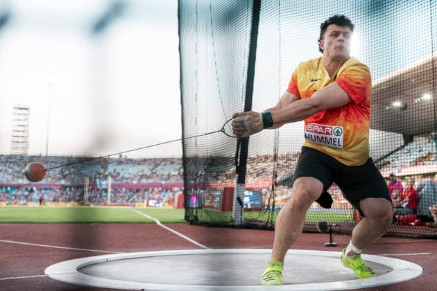 Merlin Hummel (Eintracht Frankfurt, Hammerwurf Maenner), GBR, Leichtathletik, Athletics, European Athletics Championships 2026, Leichtathletik Europameisterschaft 2026, Birmingham 2026, 09.08.2026, GBR, Leichtathletik, Athletics, European Athletics Championships 2026, Leichtathletik Europameisterschaft 2026, Birmingham 2026, 09.08.2026 Birmingham Copyright: xStefanxMayerx EP_SMR
