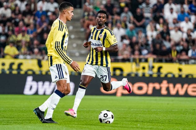 Fussball: Österreich: UEFA Champions League Qualifikation 2026 2027 - 3. Runde, 11.08.2026 - SK Sturm Graz (Österreich) vs. Fenerbahce Istanbul (Türkei) - Merkur Arena (Graz, Österreich); Nelson Semedo (Fenerbahce SK) Copyright: xLUKAxKOLANOVICx