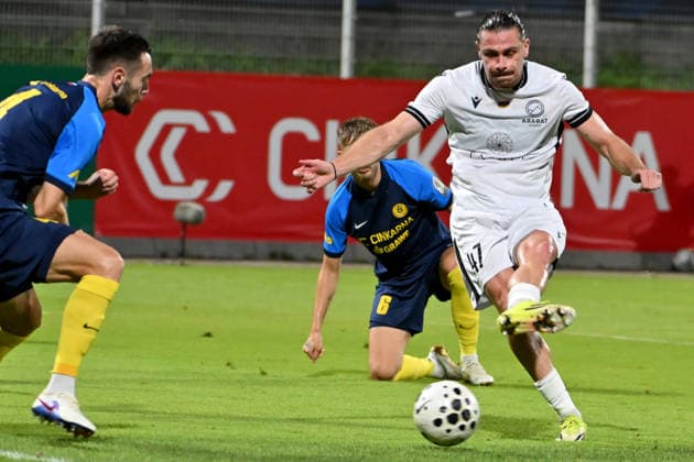 CELJE; SLOVENIA - ARMENIA 11: Alexandros Malis of Ararat-Armenia during the UEFA Champions League QR-3 second match between Celje (Slovenia) and Ararat-Armenia (Armenia) at Stadion Celje, Celje on August 11, 2026 in Celje, Slovenia. (Photo by Igor Kupljenik Sports Press Photo). Copyright: xIgorxKupljenikx xSPPx Sportspressphoto_SPR204332